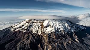 Clear view of Mount Kilimanjaro near Moshi in northern Tanzania